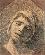David, Jacques-Louis Head of the Dead Marat oil painting